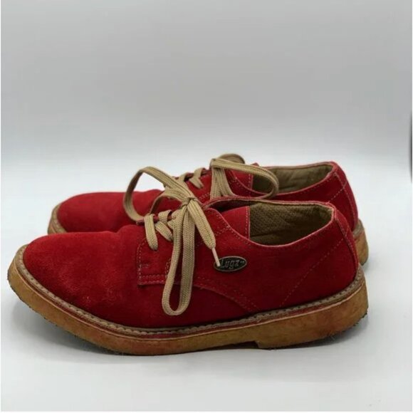 Lugz Red Leather Suede Men\'s Shoes Size 10.5 main image 10